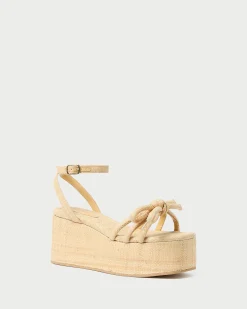 Clearance Loeffler Randall Hudson Natural Raffia Platform Sandal Natural /><noscript><img width=