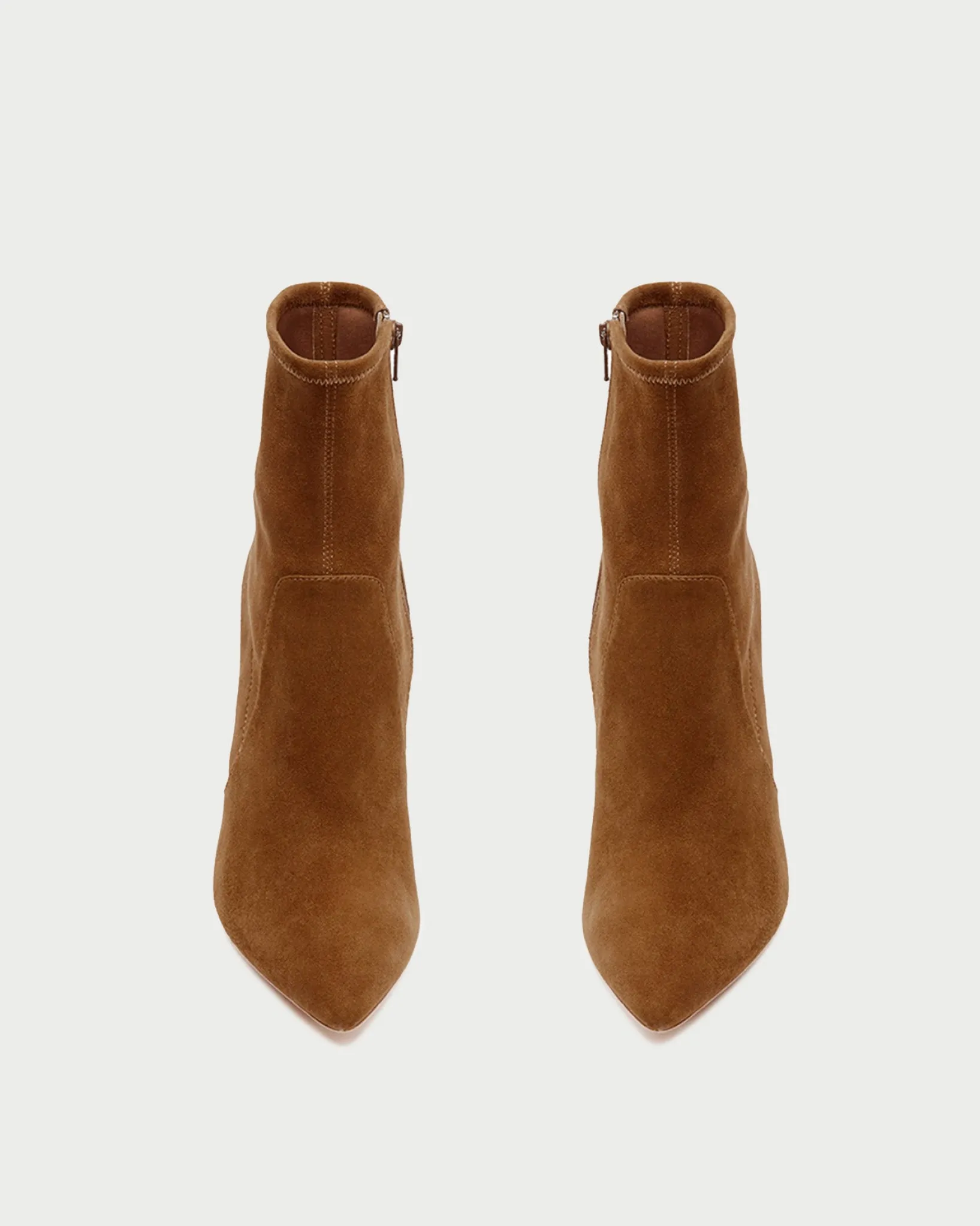Loeffler Randall Isla Slim Ankle Bootie Black Suede