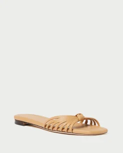Outlet Loeffler Randall Izzie Leather Knot Sandal Dune