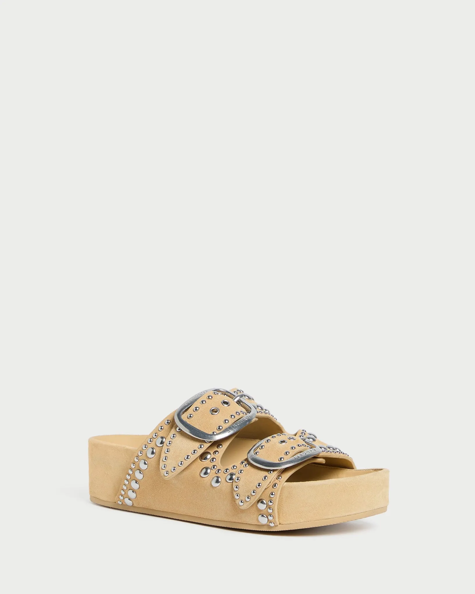 Online Loeffler Randall Jack Espresso Leather Studded Sandal Espresso/Silver