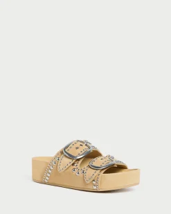 Best Loeffler Randall Jack Saffron Suede Studded Sandal Saffron/Silver
