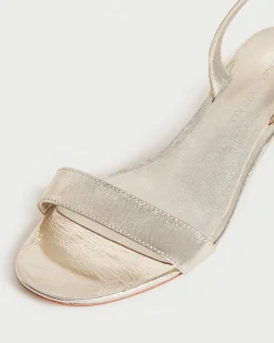 Outlet Loeffler Randall Jackie Mid Heel Sandal Champagne