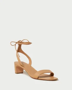 Outlet Loeffler Randall Jackie Mid Heel Sandal Champagne