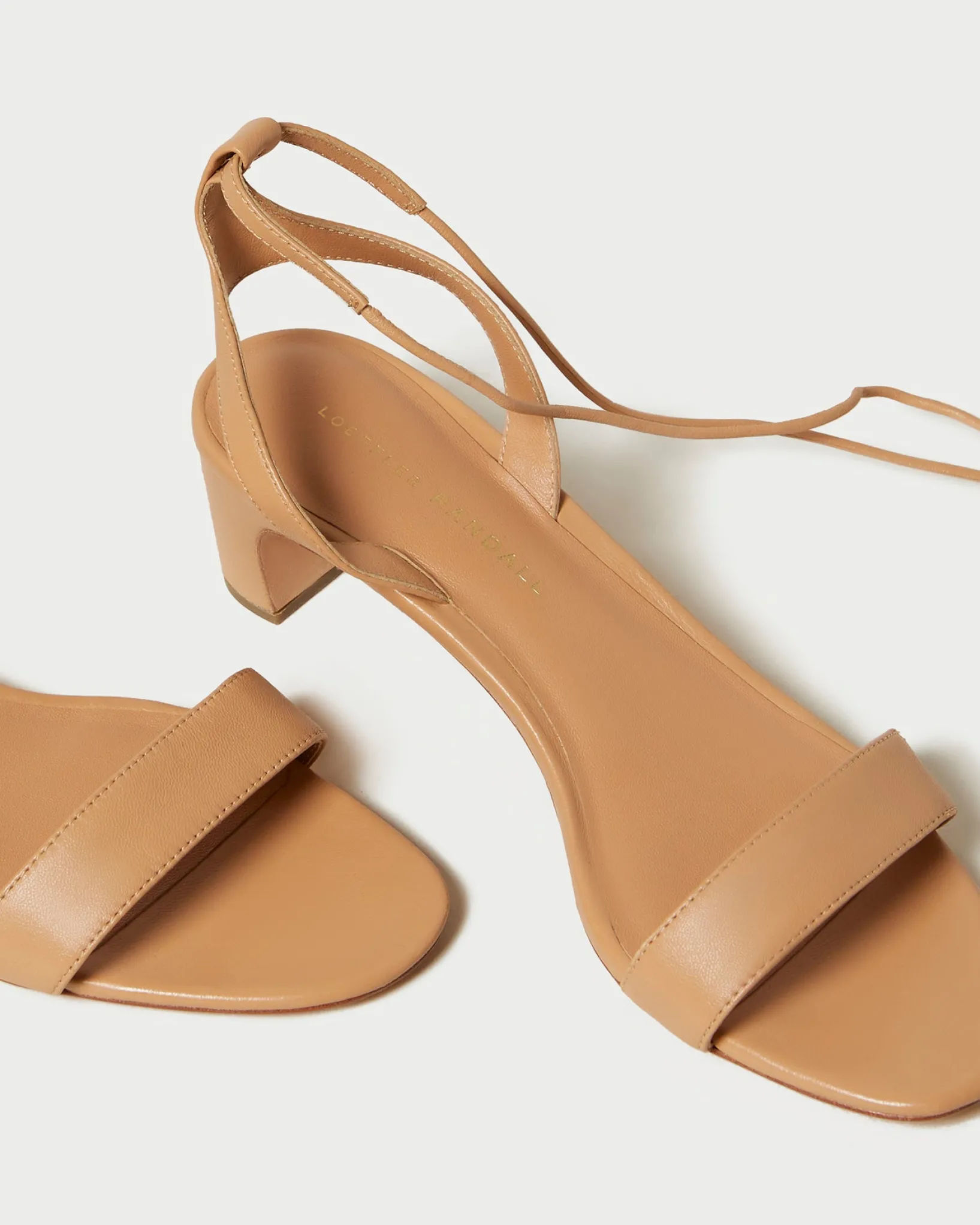 Best Loeffler Randall Jackie Mid-Heel Sandal Cream