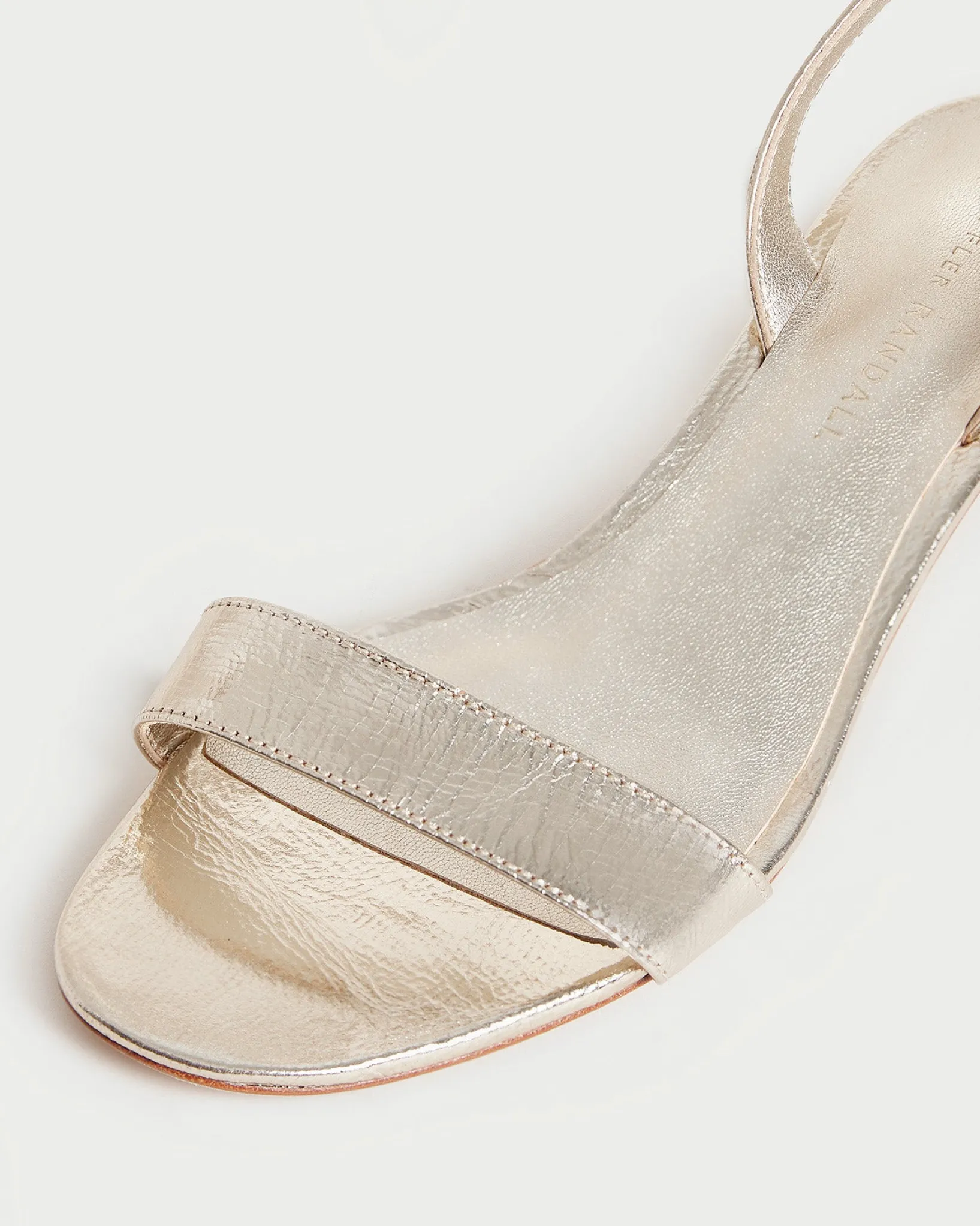 New Loeffler Randall Jackie Mid Heel Sandal Dune