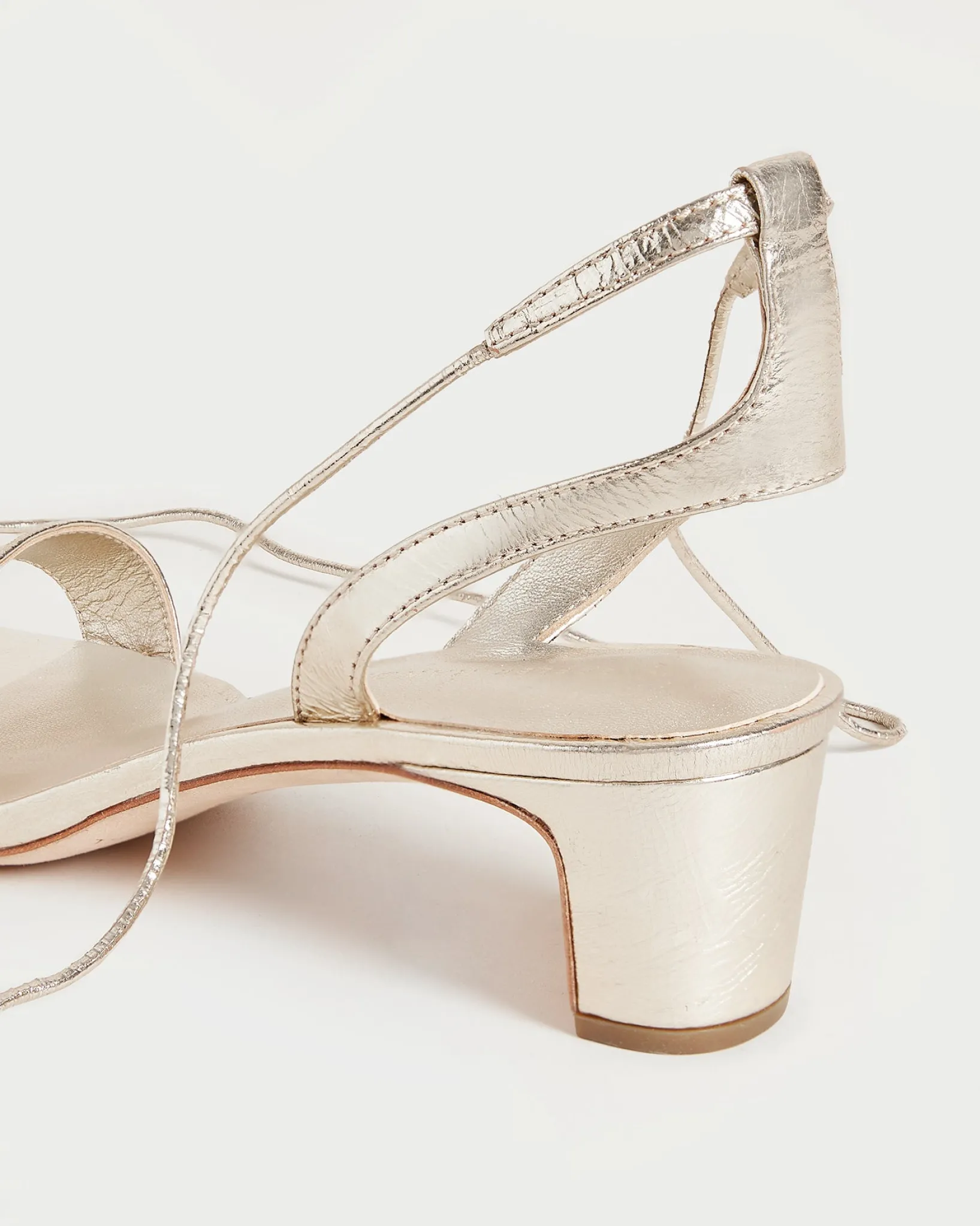 New Loeffler Randall Jackie Mid Heel Sandal Dune