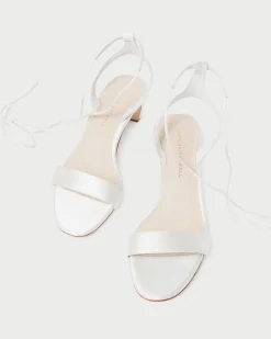 New Loeffler Randall Jackie Mid Heel Sandal Dune