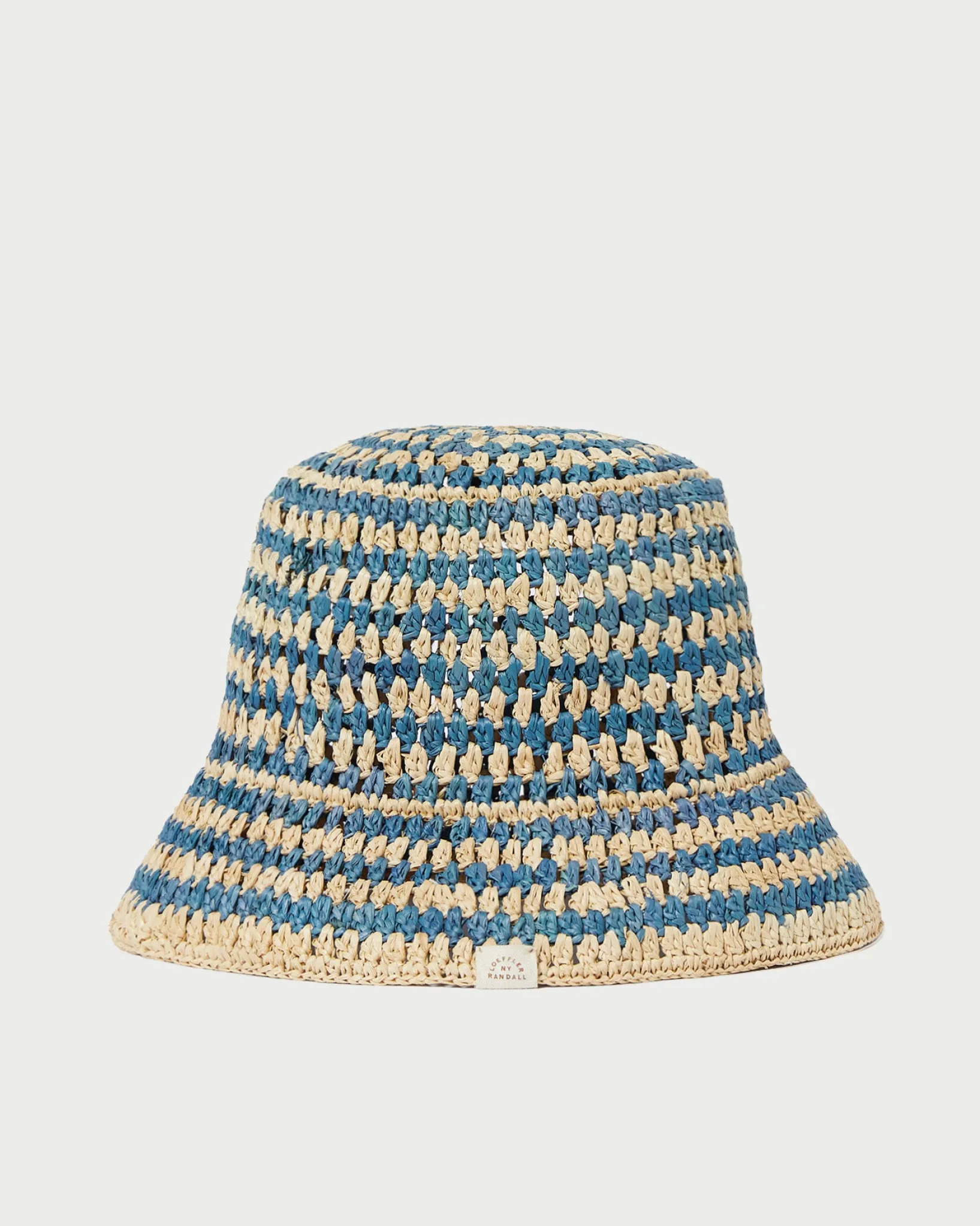 Best Loeffler Randall Jocelyn Blue/Natural Bucket Hat Natural/Blue />