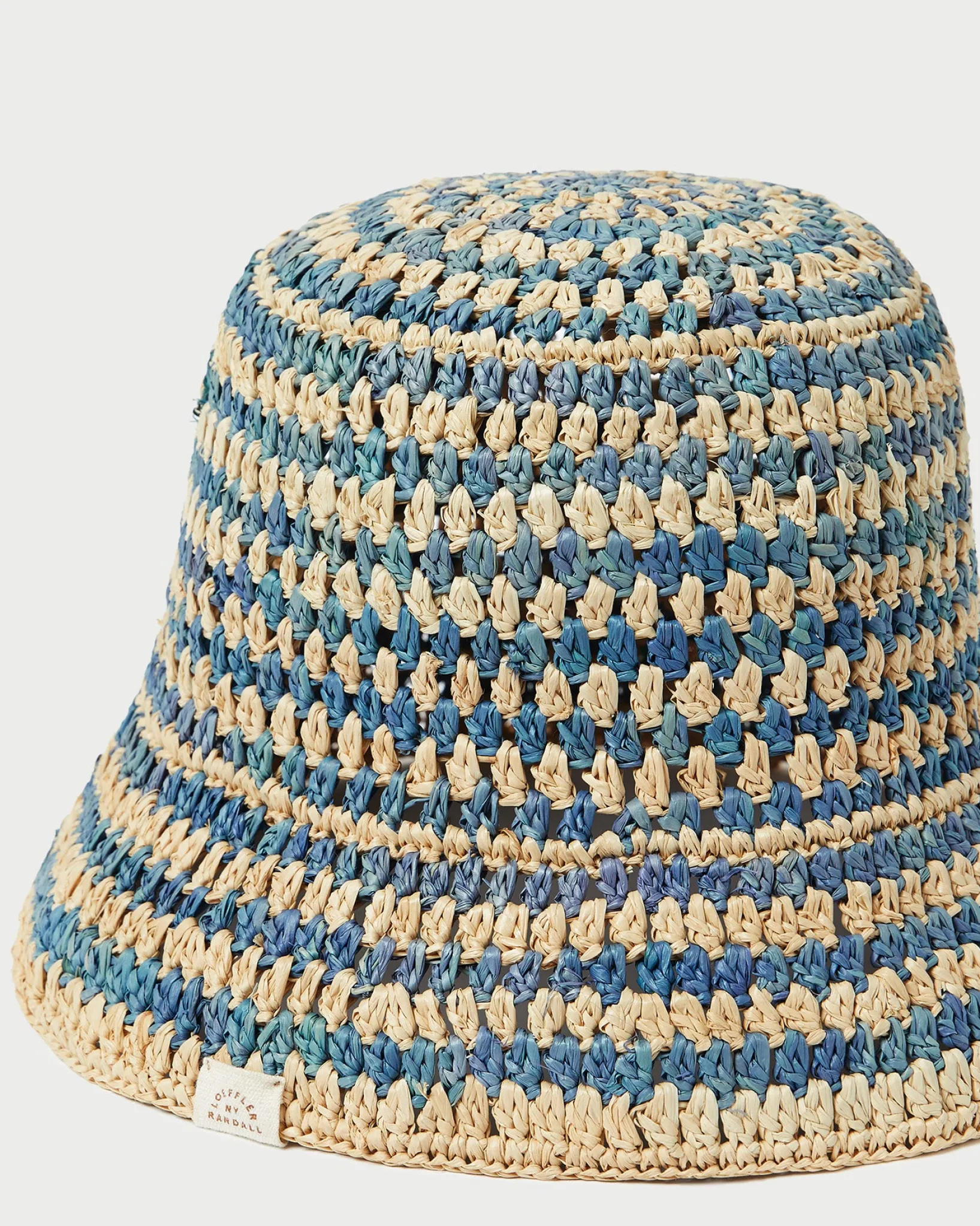 Best Loeffler Randall Jocelyn Blue/Natural Bucket Hat Natural/Blue />