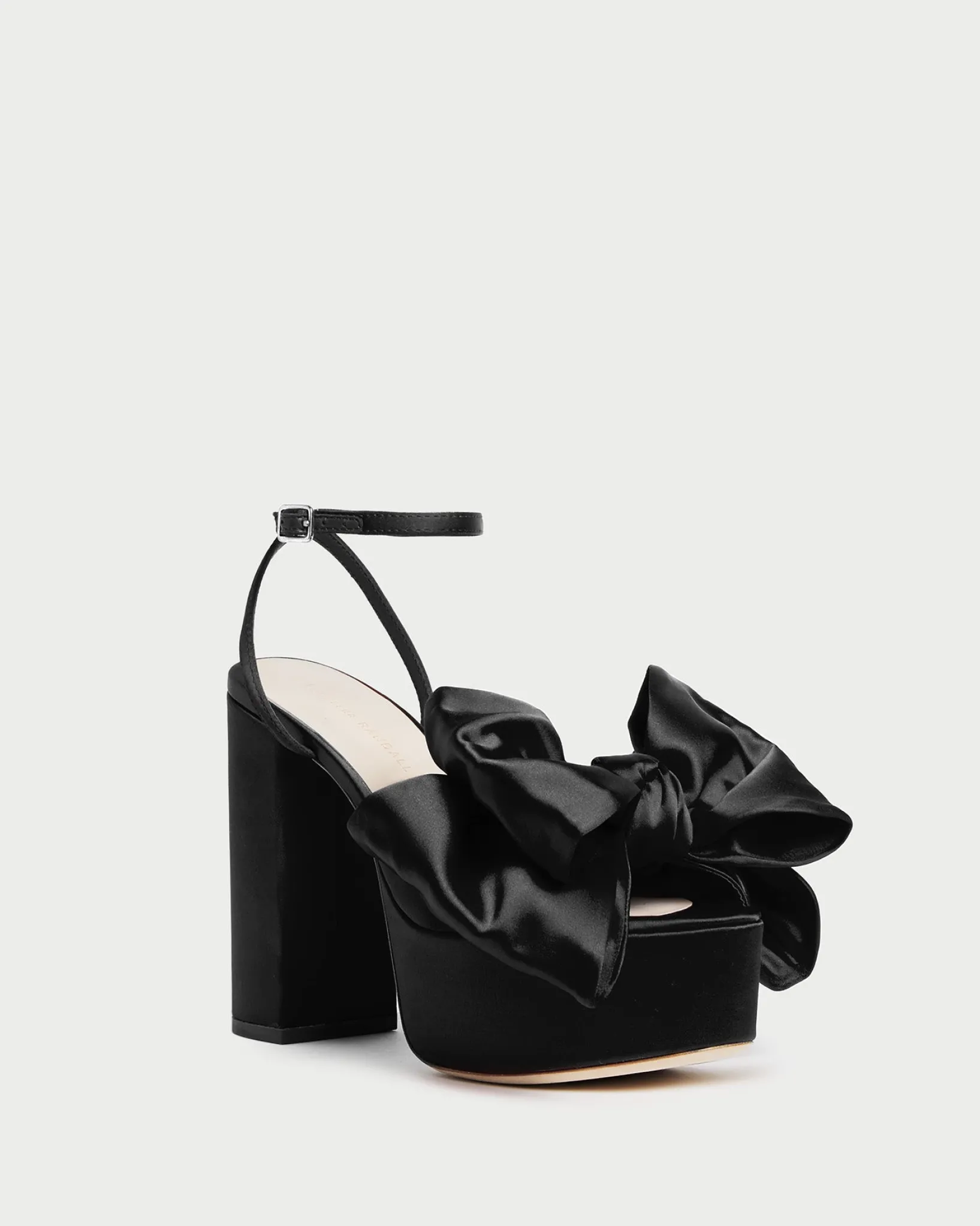 Loeffler Randall Kiki Satin Platform Sandal Red
