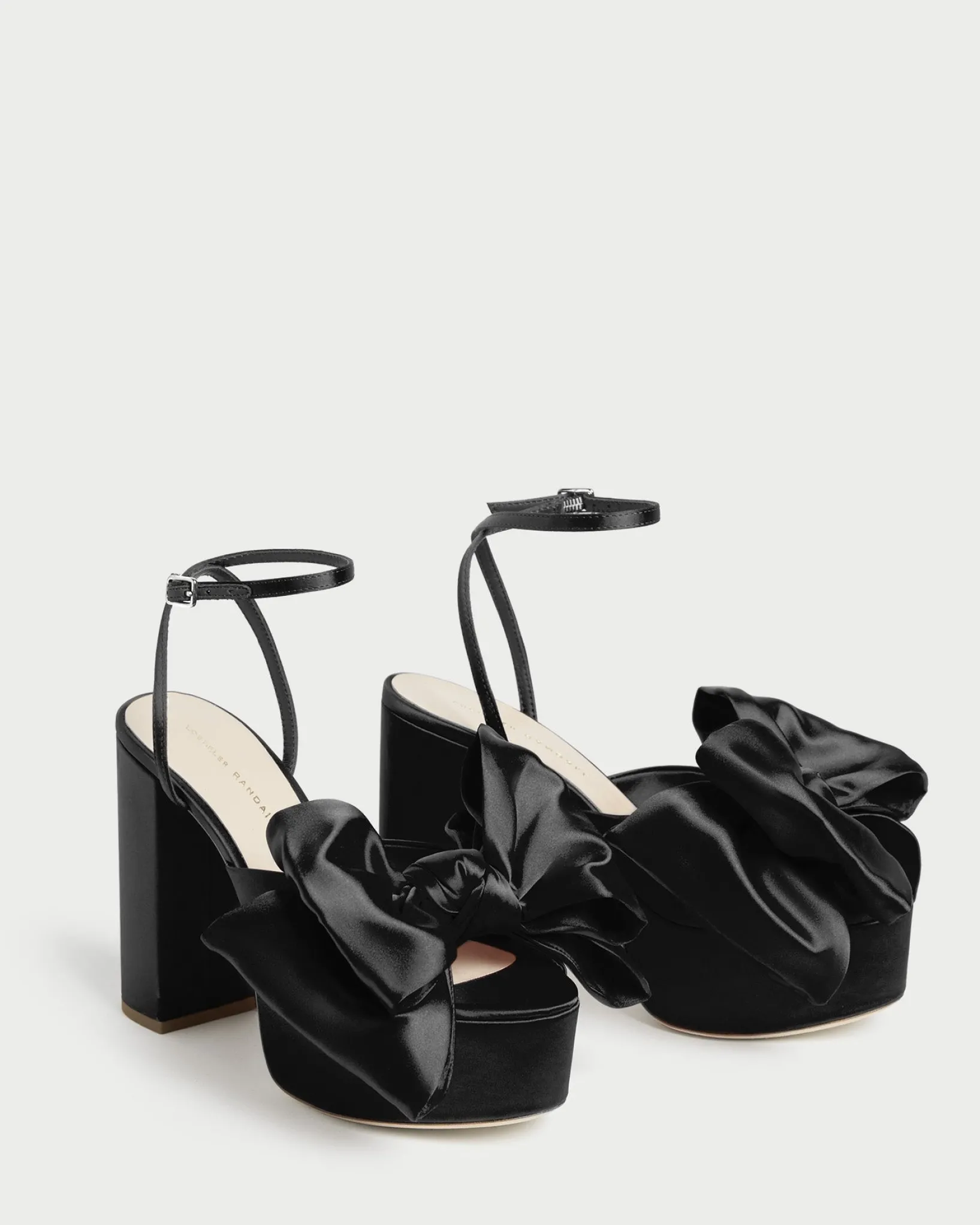 Loeffler Randall Kiki Satin Platform Sandal Red