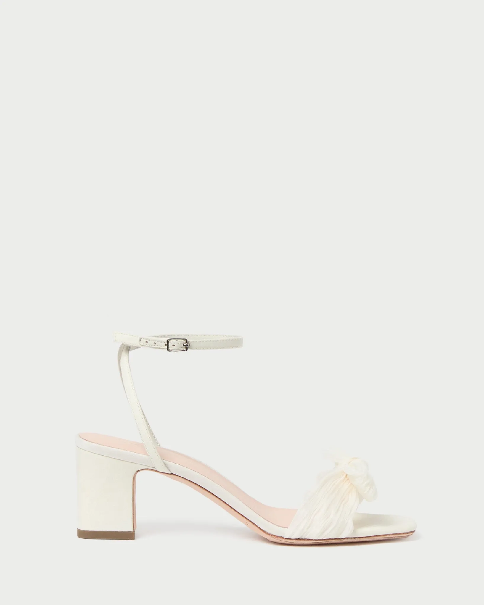 Sale Loeffler Randall Kimora Pleated Bow Heel Champagne