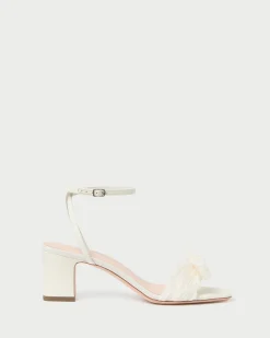 Loeffler Randall Kimora Pleated Bow Heel Pearl