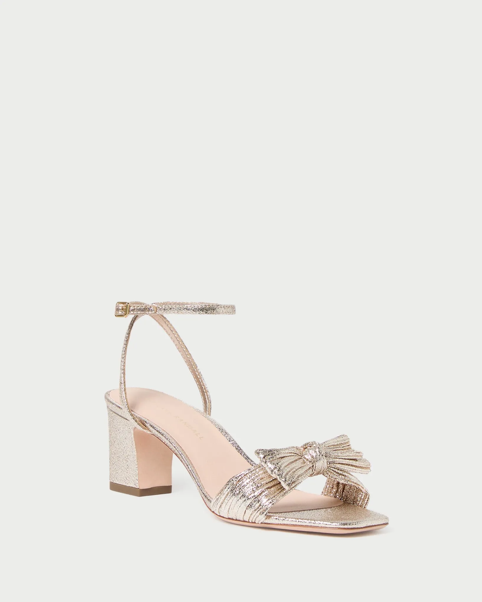 Loeffler Randall Kimora Pleated Bow Heel Pearl