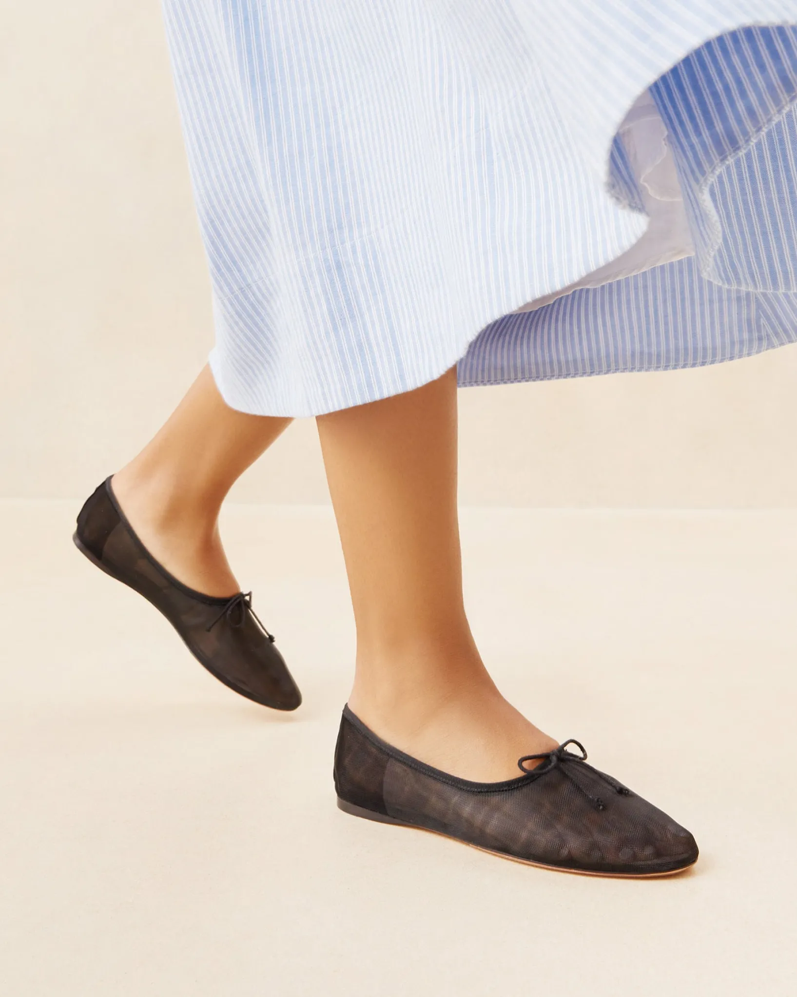 Discount Loeffler Randall Landon Leather Flat Ballet