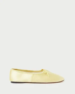 Loeffler Randall Landon Satin Ballet Flat Butter