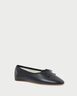 Loeffler Randall Landon Satin Ballet Flat Butter