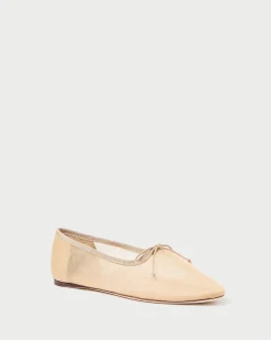 Loeffler Randall Landon Satin Ballet Flat Butter