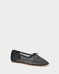 Outlet Loeffler Randall Landon Mesh Ballet Flat Caramel