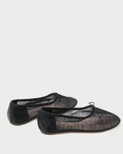 Outlet Loeffler Randall Landon Mesh Ballet Flat Caramel