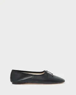 Clearance Loeffler Randall Landon Satin Ballet Flat Cream