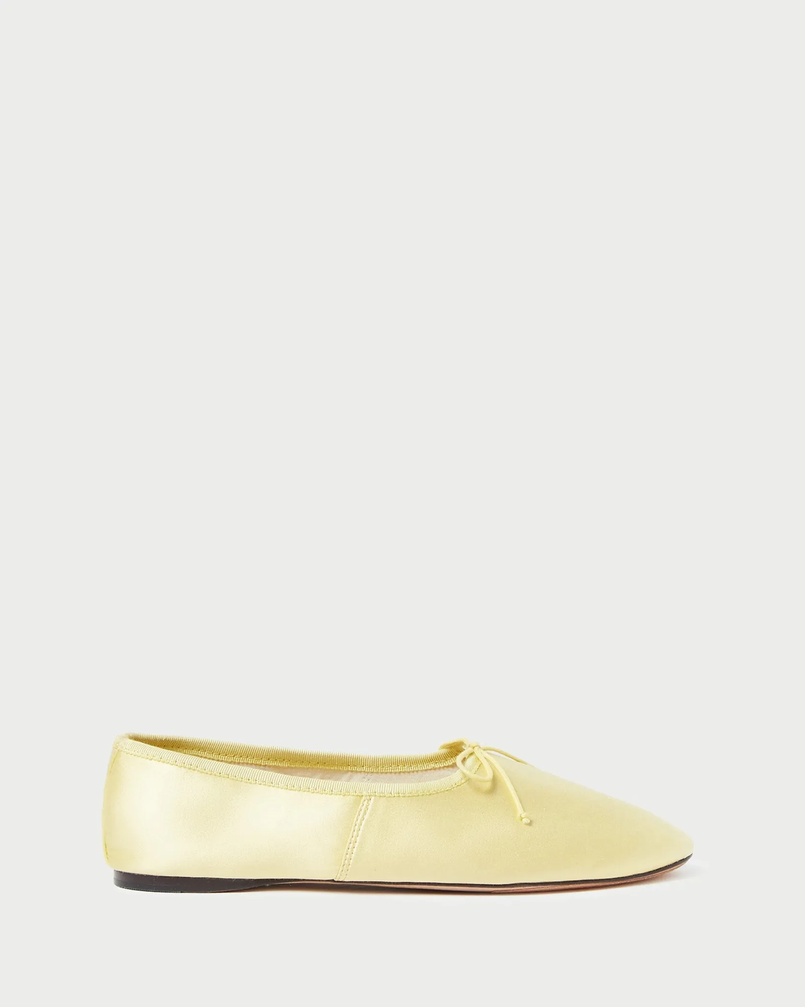 Clearance Loeffler Randall Landon Satin Ballet Flat Cream