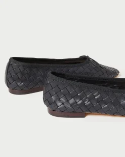 Sale Loeffler Randall Landry Woven Ballet Flat Black