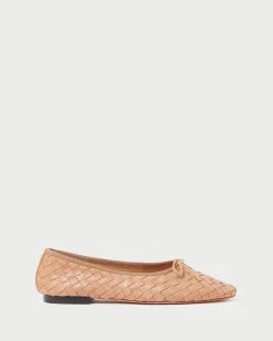 Loeffler Randall Landry Woven Ballet Flat Chocolate