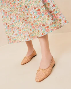 Loeffler Randall Landry Woven Ballet Flat Chocolate