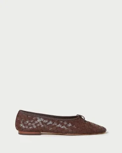 Loeffler Randall Landry Woven Ballet Flat Honey