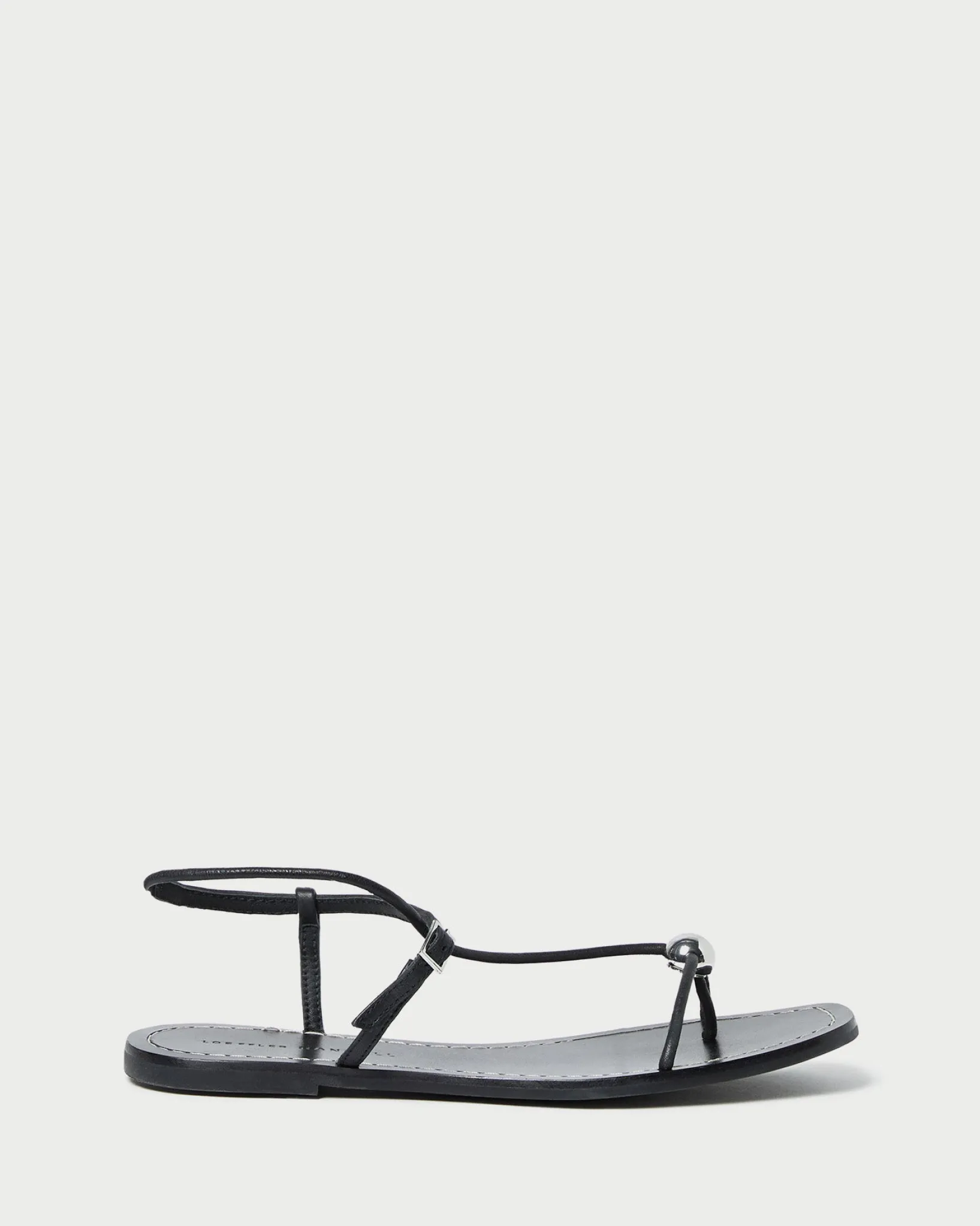 Best Loeffler Randall Lara Black Leather Sandal Black />