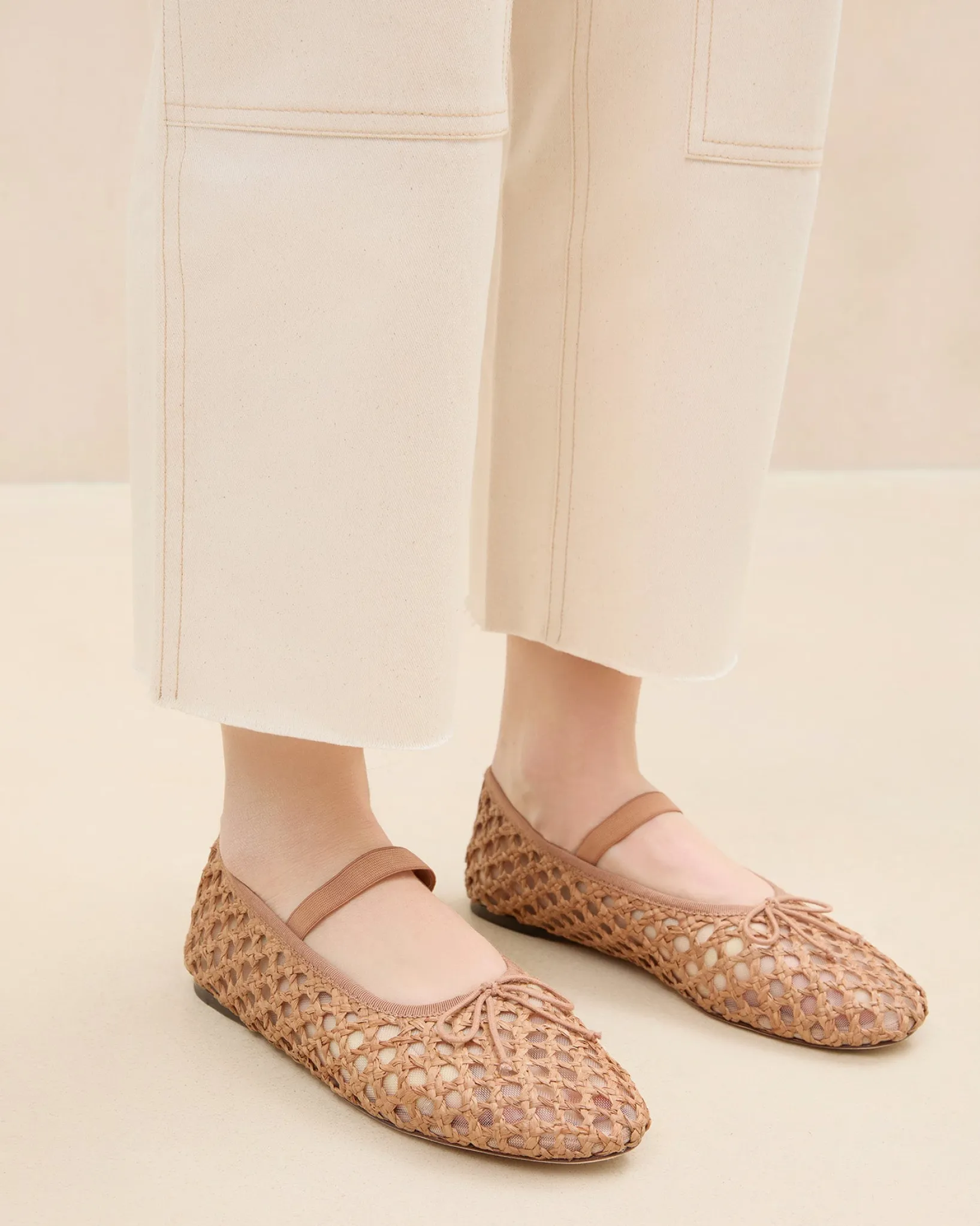Hot Loeffler Randall Leonie Ballet Flat Black Crochet