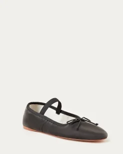 Sale Loeffler Randall Leonie Ballet Flat Black Leather