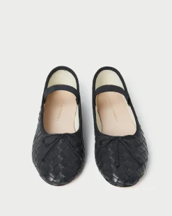 Sale Loeffler Randall Leonie Ballet Flat Black Woven