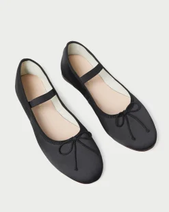 Discount Loeffler Randall Leonie Chocolate Leather Flat Ballet
