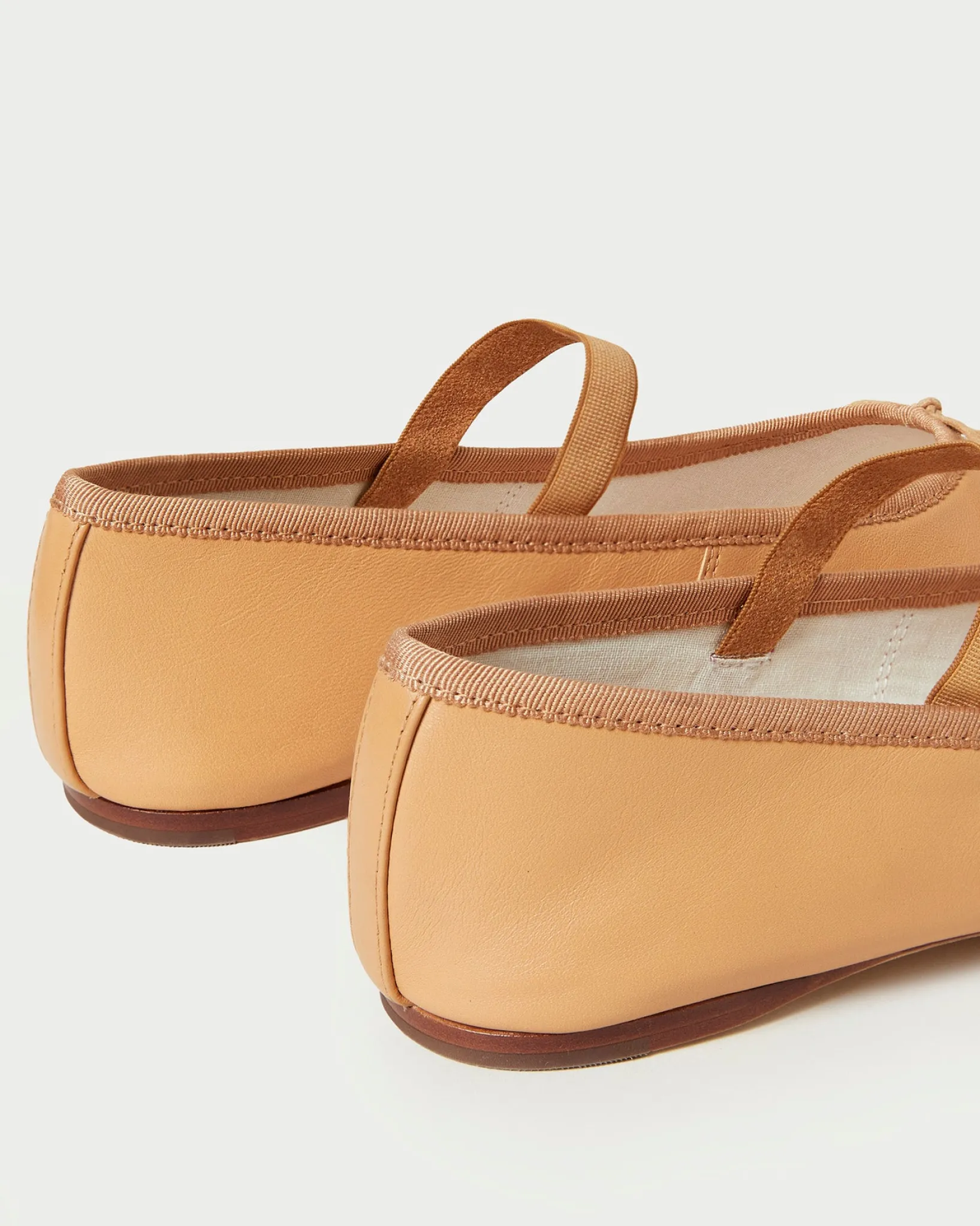 Discount Loeffler Randall Leonie Chocolate Leather Flat Ballet