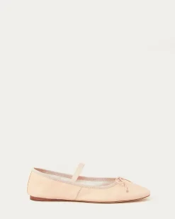 Discount Loeffler Randall Leonie Chocolate Leather Flat Ballet