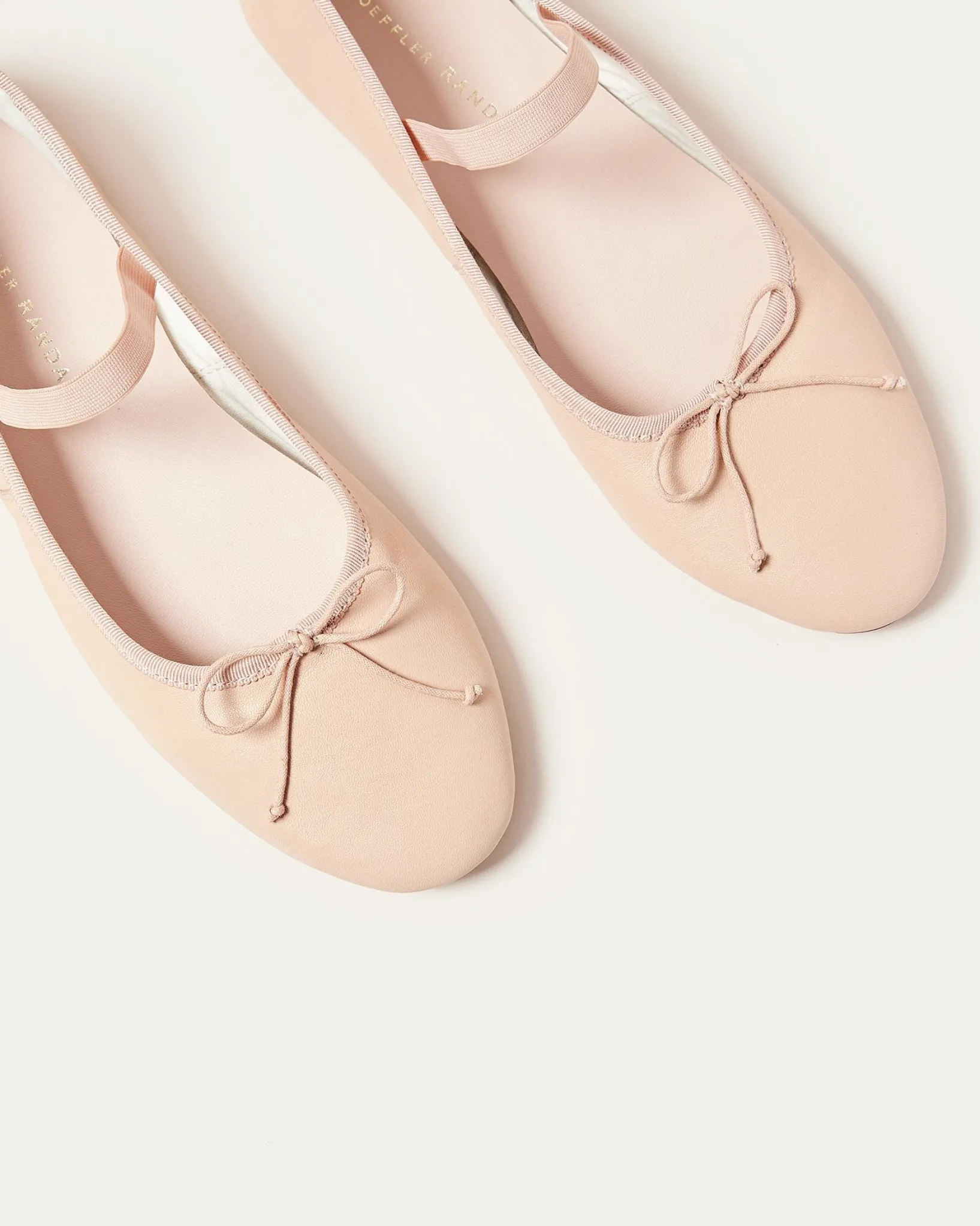 Discount Loeffler Randall Leonie Chocolate Leather Flat Ballet
