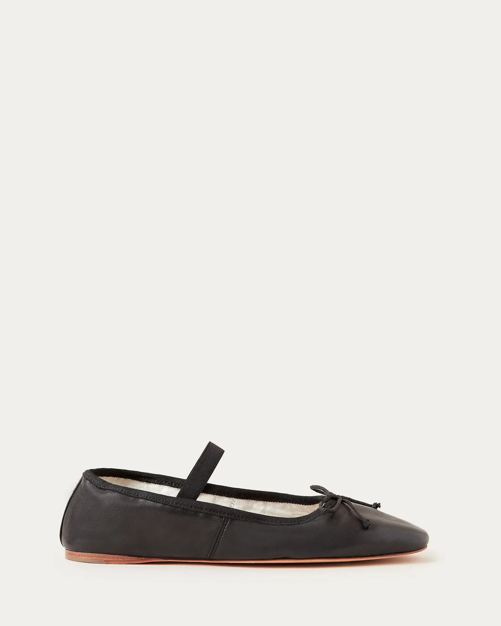Loeffler Randall Leonie Ballet Flat Chocolate Satin