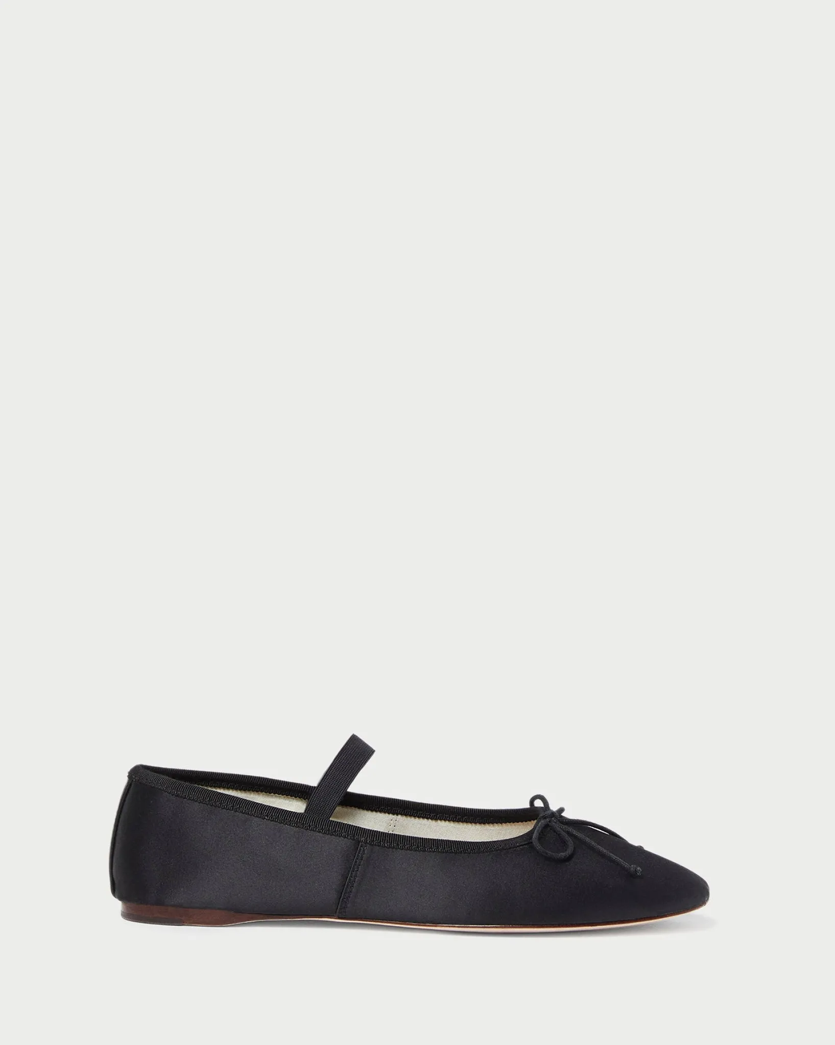 Loeffler Randall Leonie Ballet Flat Chocolate Satin