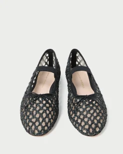 Online Loeffler Randall Leonie Ballet Flat Cream/Crystal