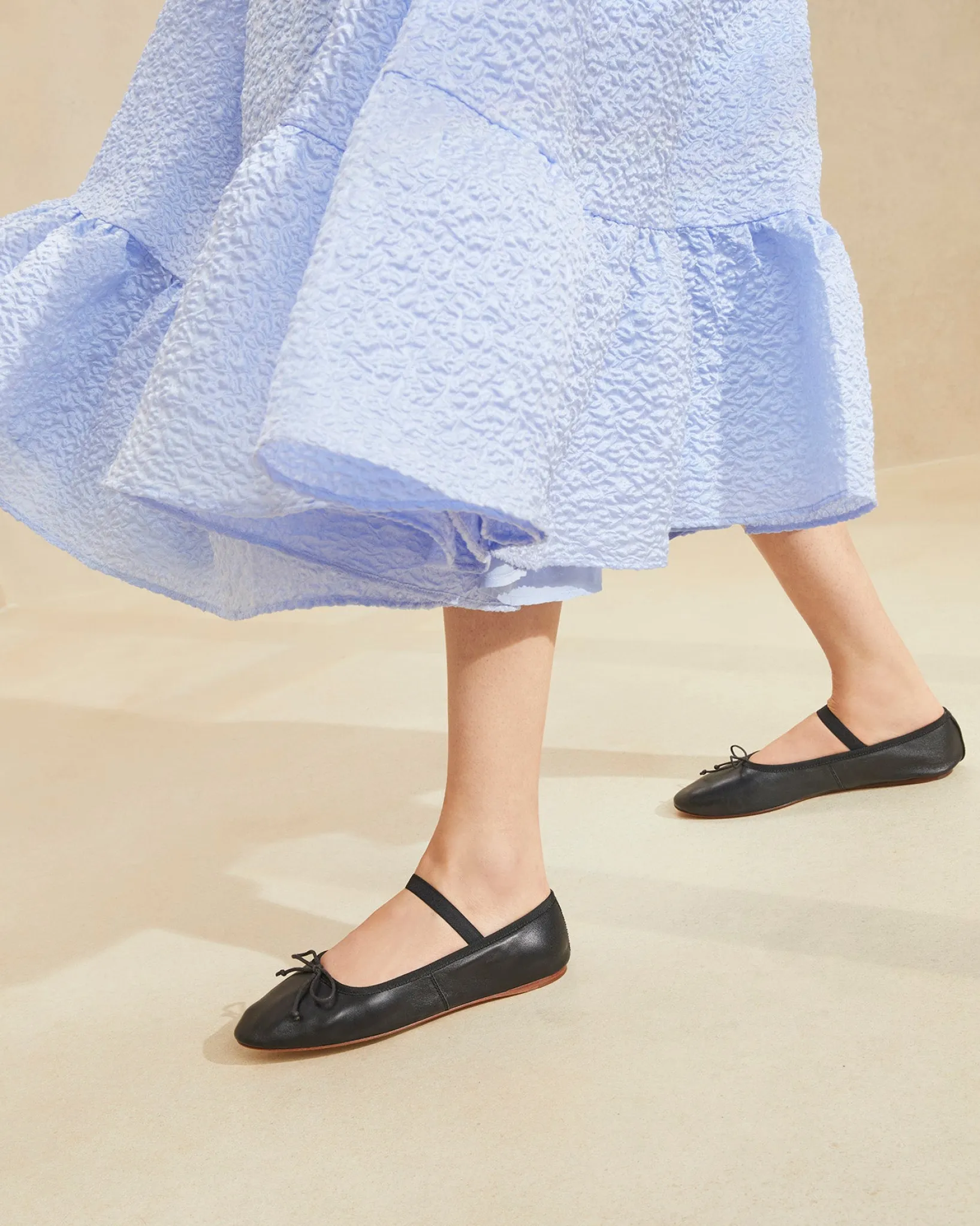 Online Loeffler Randall Leonie Ballet Flat Cream/Crystal