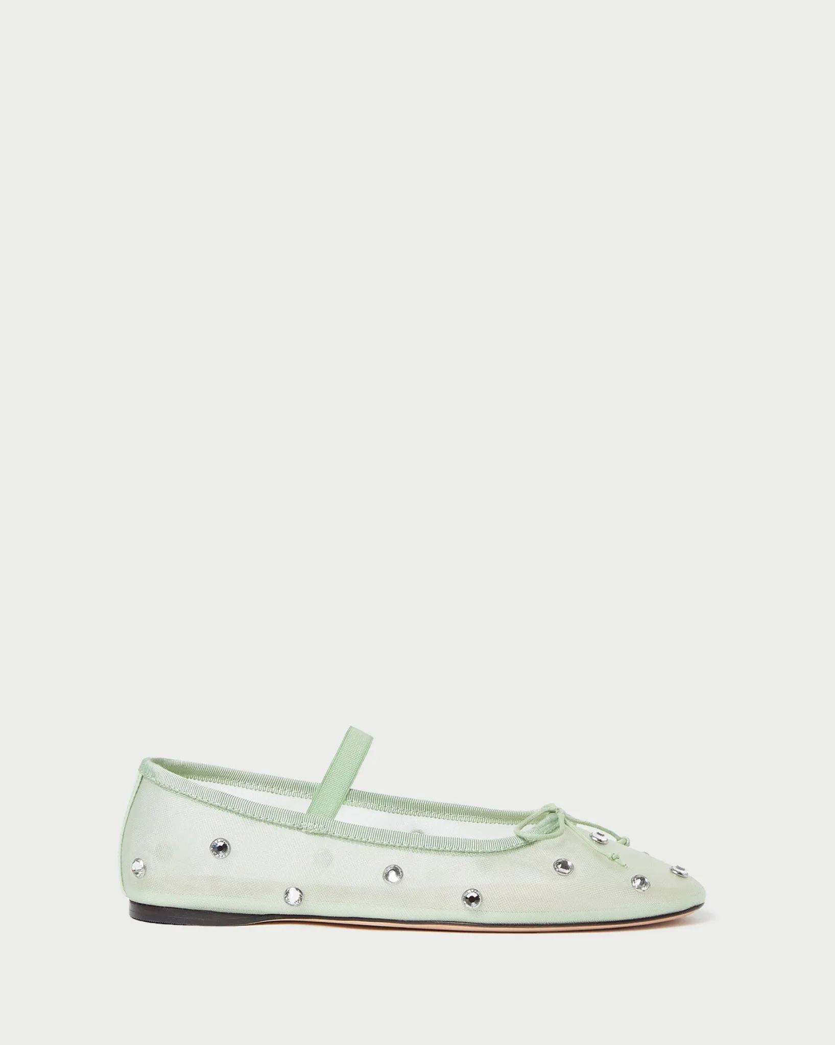 Clearance Loeffler Randall Leonie /Crystal Ballet Flat Seafoam