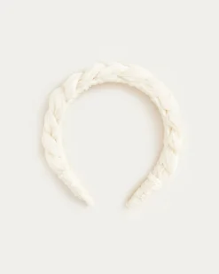 Discount Loeffler Randall Lilac Pearl Braided Headband Pearl />