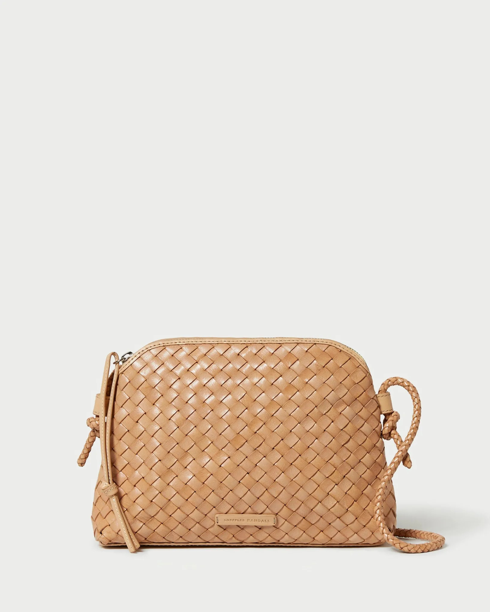 Hot Loeffler Randall Mallory Woven Crossbody Desert Sand