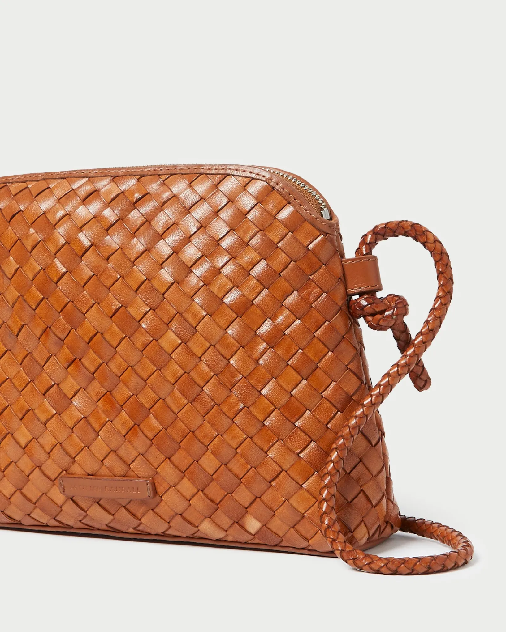 Hot Loeffler Randall Mallory Woven Crossbody Desert Sand