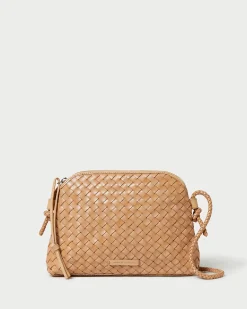 Hot Loeffler Randall Mallory Brown Woven Crossbody Timber