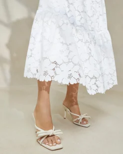 Discount Loeffler Randall Margi Bow Heel Cappuccino