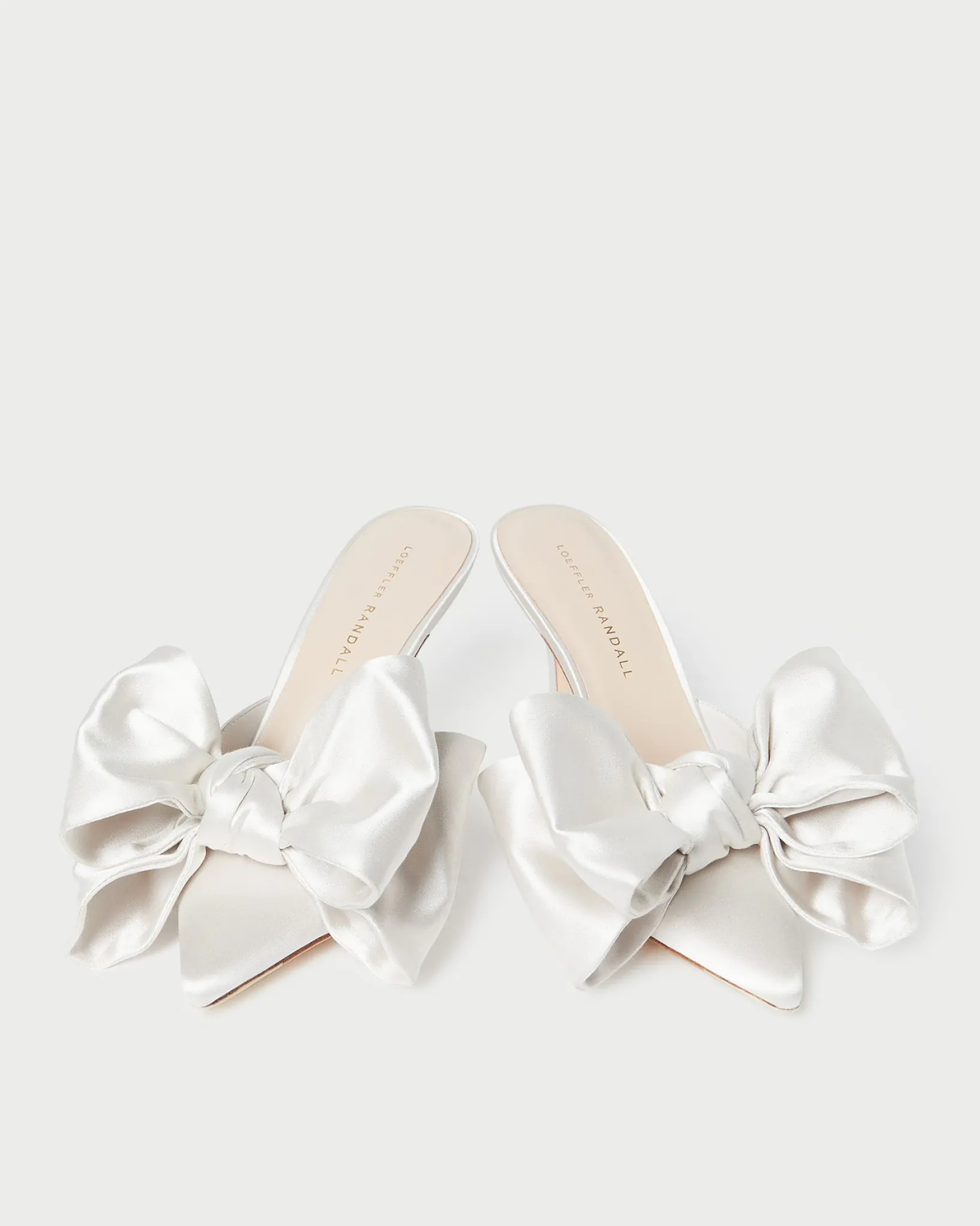 Loeffler Randall Margot Moiré Bow Mule Chocolate