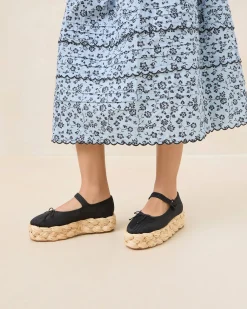 Online Loeffler Randall Marlowe Mary Jane Espadrille Black